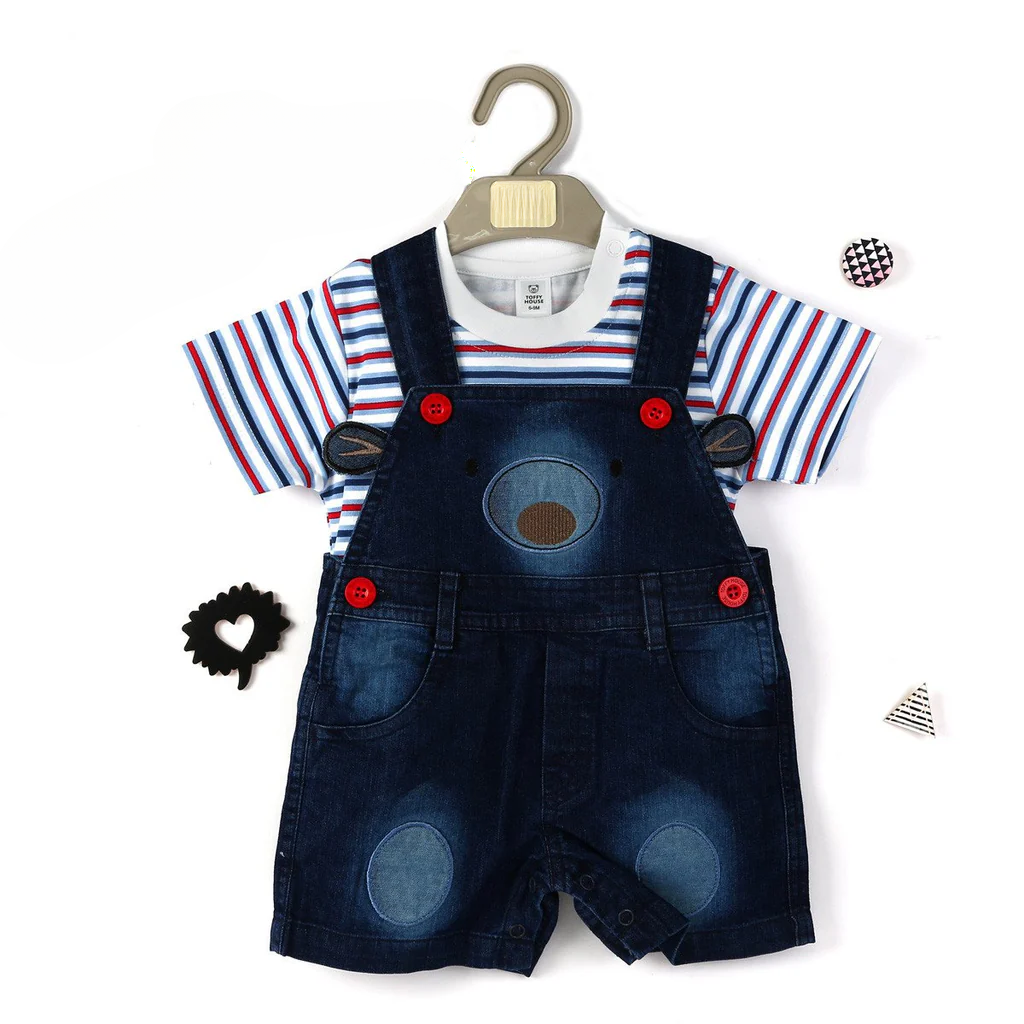 Manufacturer, Exporter, Importer, Supplier, Wholesaler, Retailer, Trader of Beary Cute Denim Dungaree For Girls in New Delhi, Delhi, India