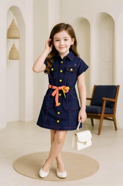 Manufacturer, Exporter, Importer, Supplier, Wholesaler, Retailer, Trader of Dark Blue Colour Middy For Girls in New Delhi, Delhi, India