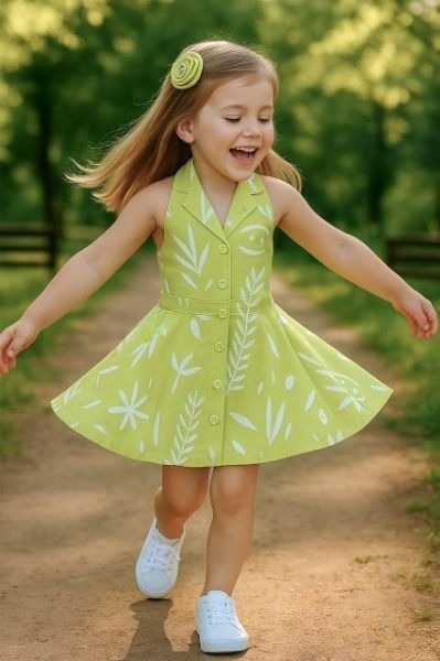 Manufacturer, Exporter, Importer, Supplier, Wholesaler, Retailer, Trader of Green Colour Middy For Girls in New Delhi, Delhi, India