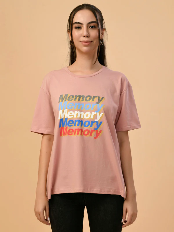 Manufacturer, Exporter, Importer, Supplier, Wholesaler, Retailer, Trader of Ladies D.Pink Regular T-Shirt in New Delhi, Delhi, India