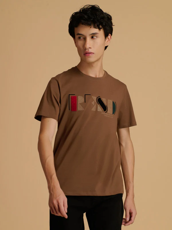 Manufacturer, Exporter, Importer, Supplier, Wholesaler, Retailer, Trader of Men D.Brown T-Shirt in New Delhi, Delhi, India