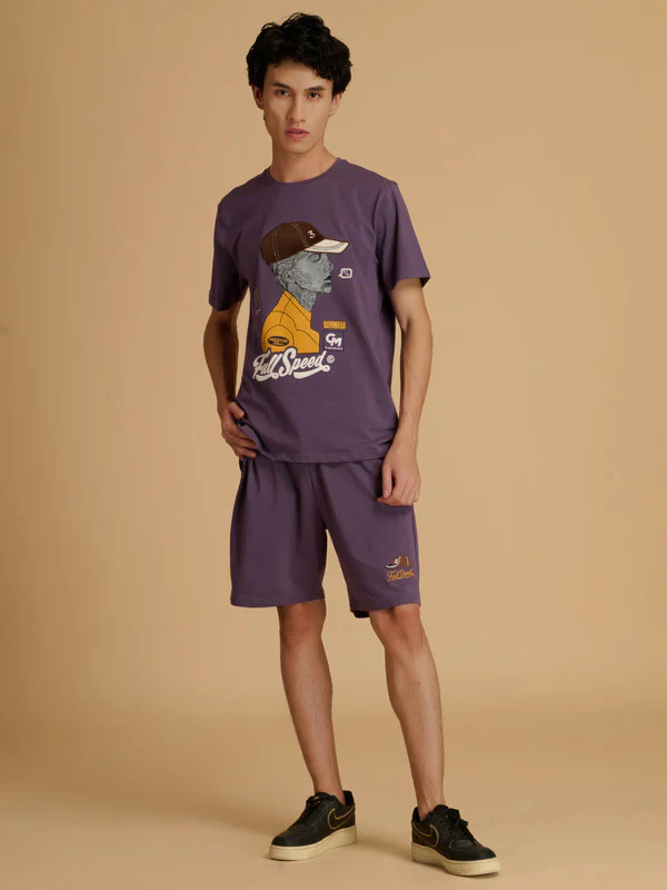 Manufacturer, Exporter, Importer, Supplier, Wholesaler, Retailer, Trader of Men Purple Co-ord set in New Delhi, Delhi, India
