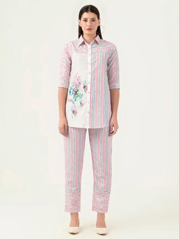 Manufacturer, Exporter, Importer, Supplier, Wholesaler, Retailer, Trader of Pink Co-ord Set For Women in New Delhi, Delhi, India
