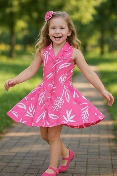 Manufacturer, Exporter, Importer, Supplier, Wholesaler, Retailer, Trader of Pink Colour Middy For Girls in New Delhi, Delhi, India