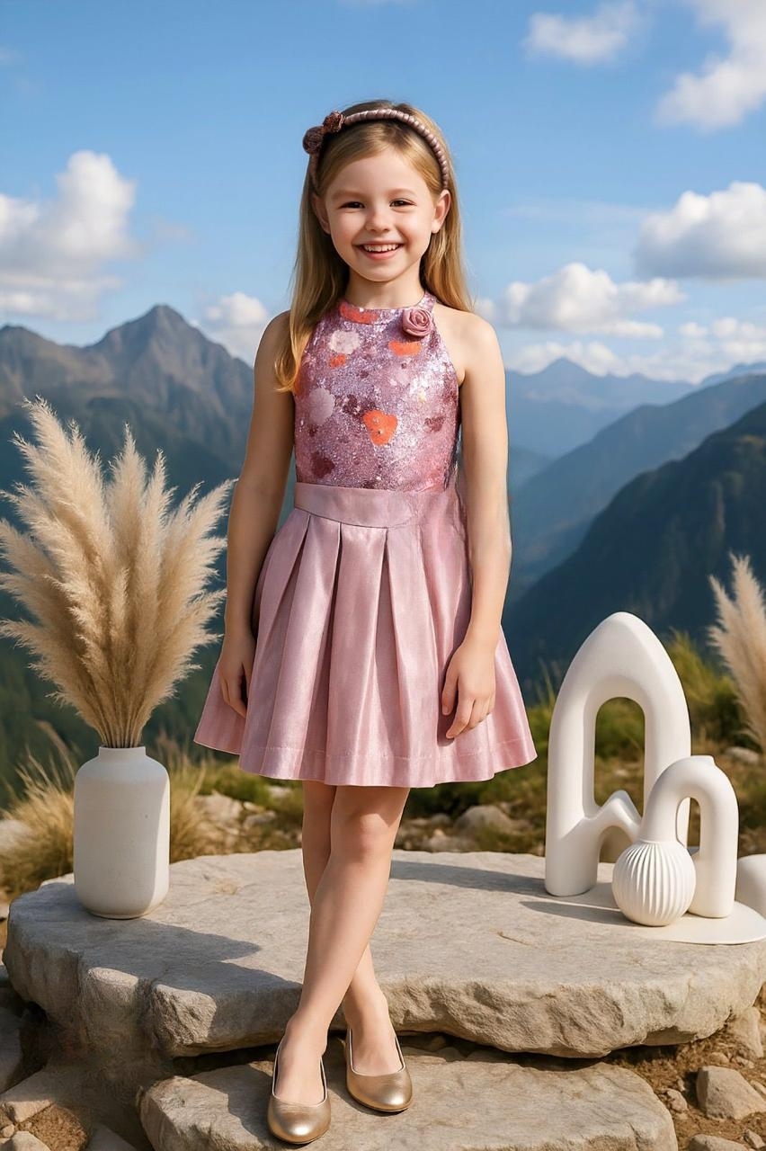 Manufacturer, Exporter, Importer, Supplier, Wholesaler, Retailer, Trader of Pink Colour Skirt Tops For Girls in New Delhi, Delhi, India