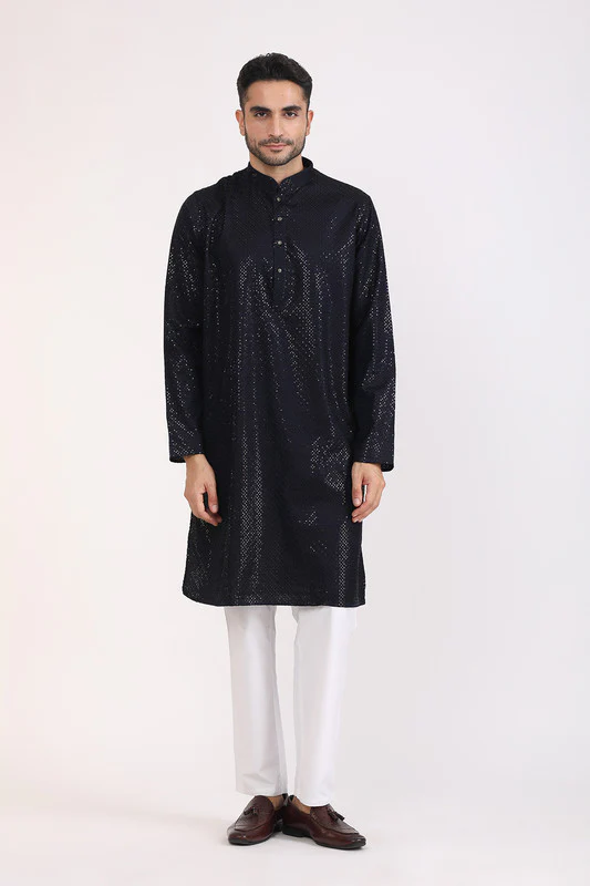 Manufacturer, Exporter, Importer, Supplier, Wholesaler, Retailer, Trader of R. Blue Kurta Pyjama For Men in New Delhi, Delhi, India