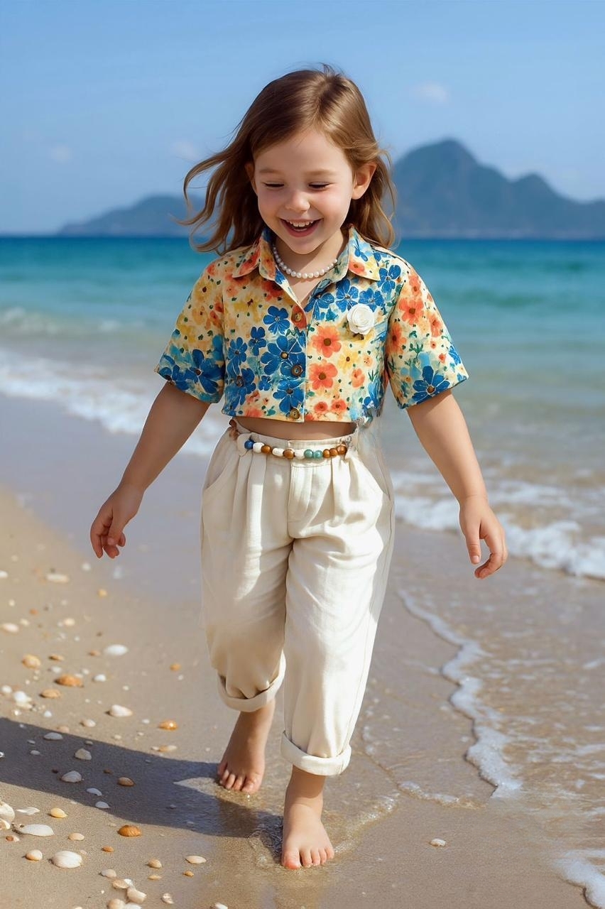 Manufacturer, Exporter, Importer, Supplier, Wholesaler, Retailer, Trader of White Shade Colour Plazo Sets For Girls in New Delhi, Delhi, India